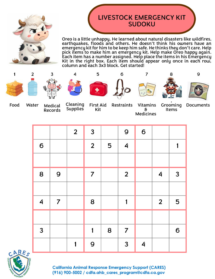 Livestock Emergency Kit