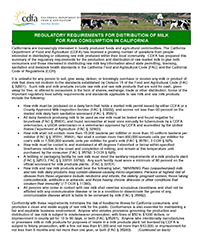 Raw Milk Requirement Summary thumbnail