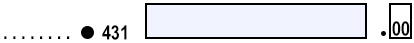 code 431 contribution field from an income tax form