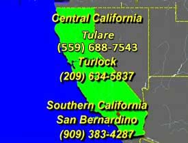 Southern and Central California Contact Numbers