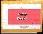 Three weeks isolation calendar