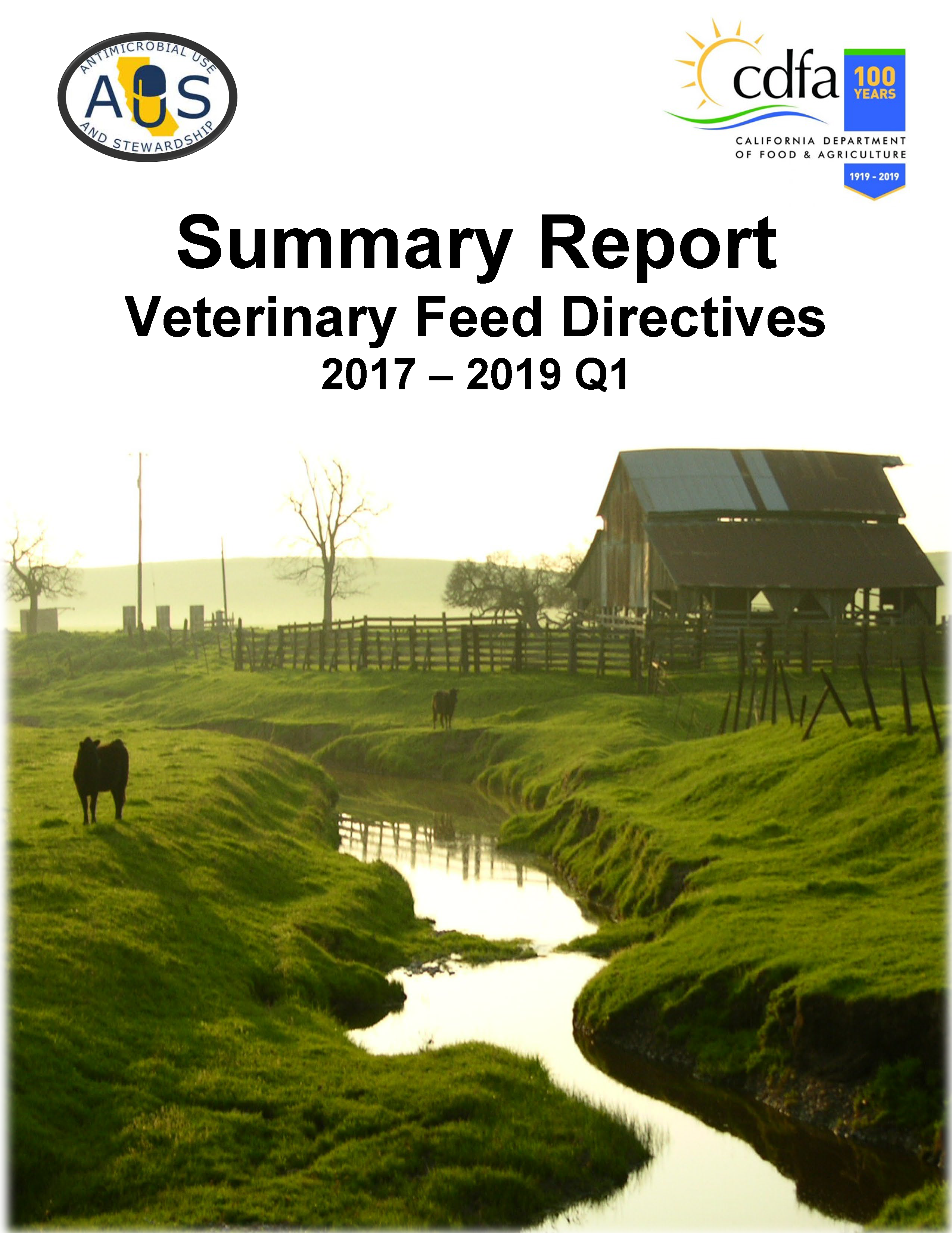 Annual Summary Report Veterinary Feed Directives 2019