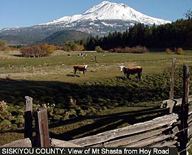 Siskiyou County:View of Mount Shasta