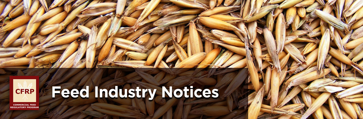 Feed Industry Notices