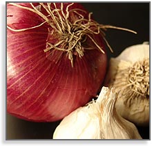 garlic & onions