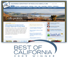 Screenshot of old CDFA Website